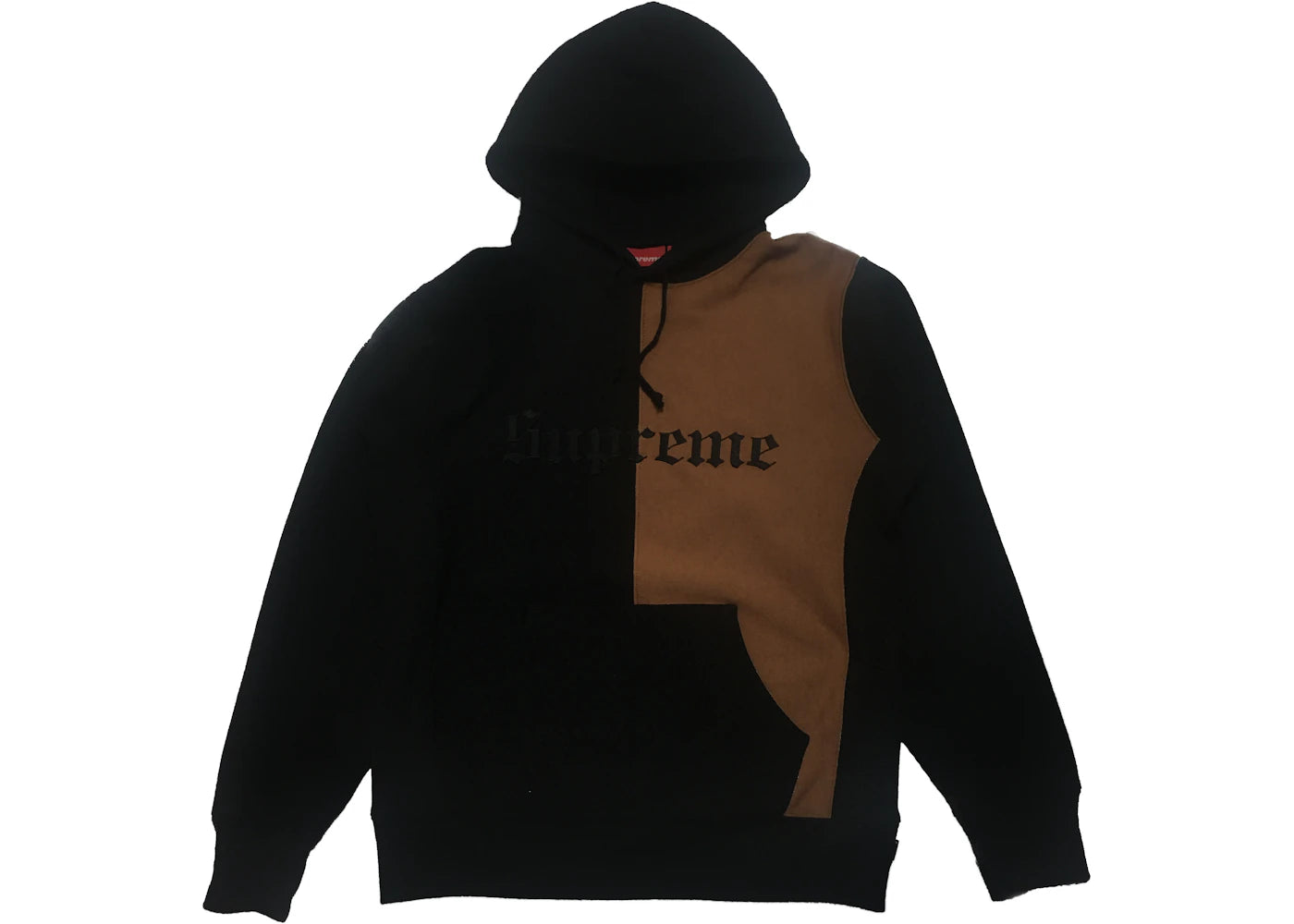 Supreme Split Old English Hooded Sweatshirt Black