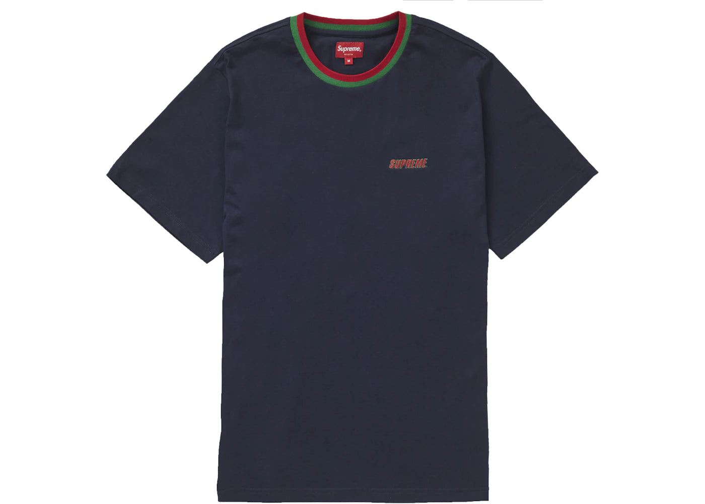 Supreme Split Rib S/S Top Navy