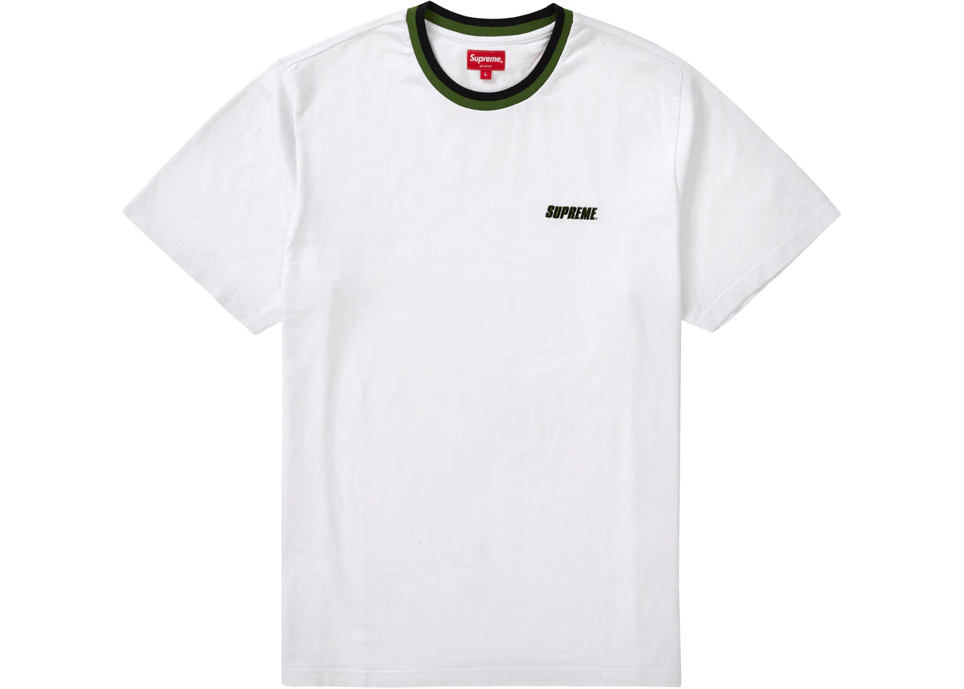 Supreme Split Rib S/S Top White