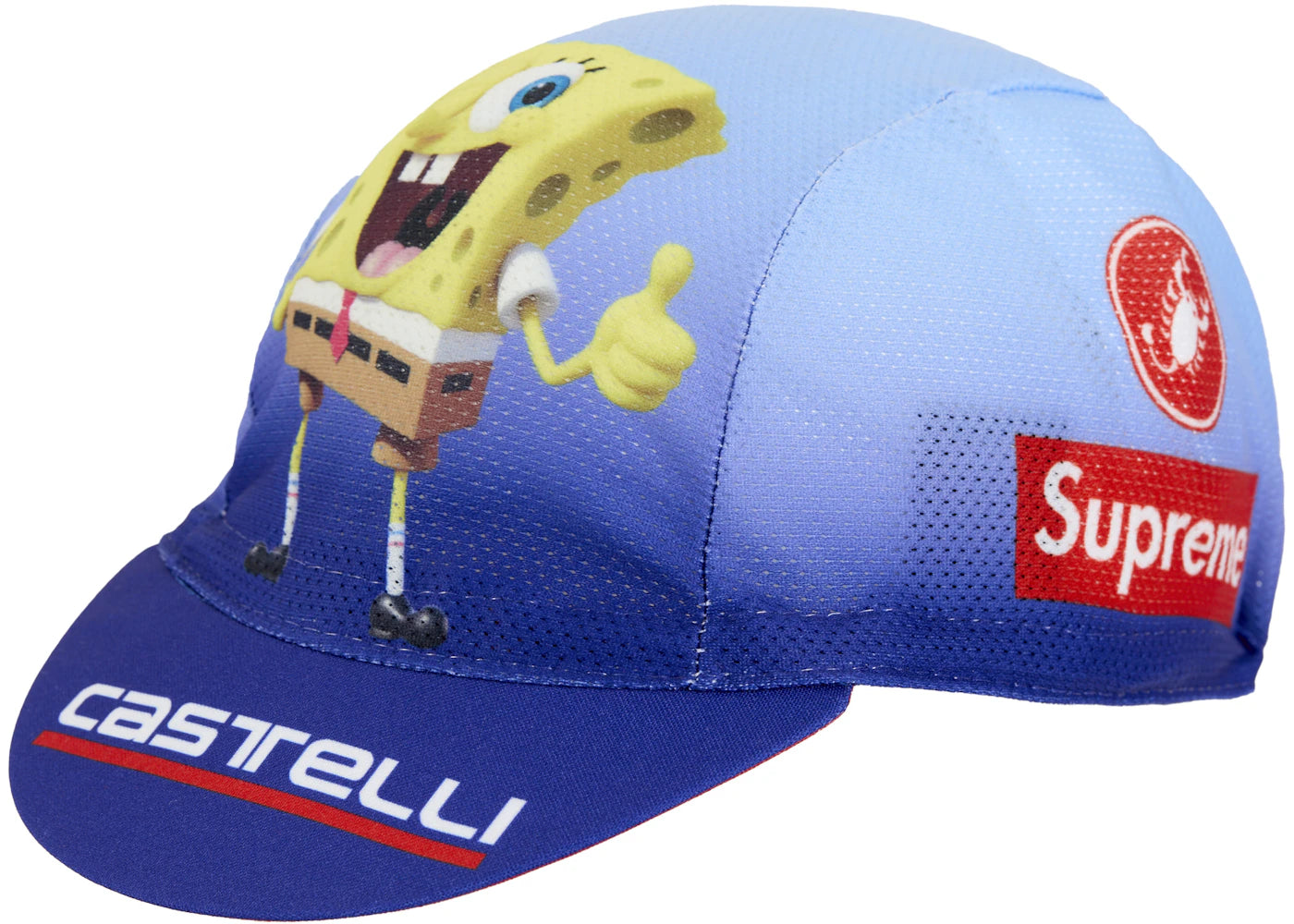 Supreme SpongeBob SquarePants Castelli Cycling Cap Blue