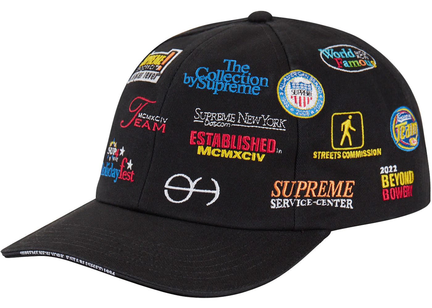 Supreme Sponsors 6-Panel Black