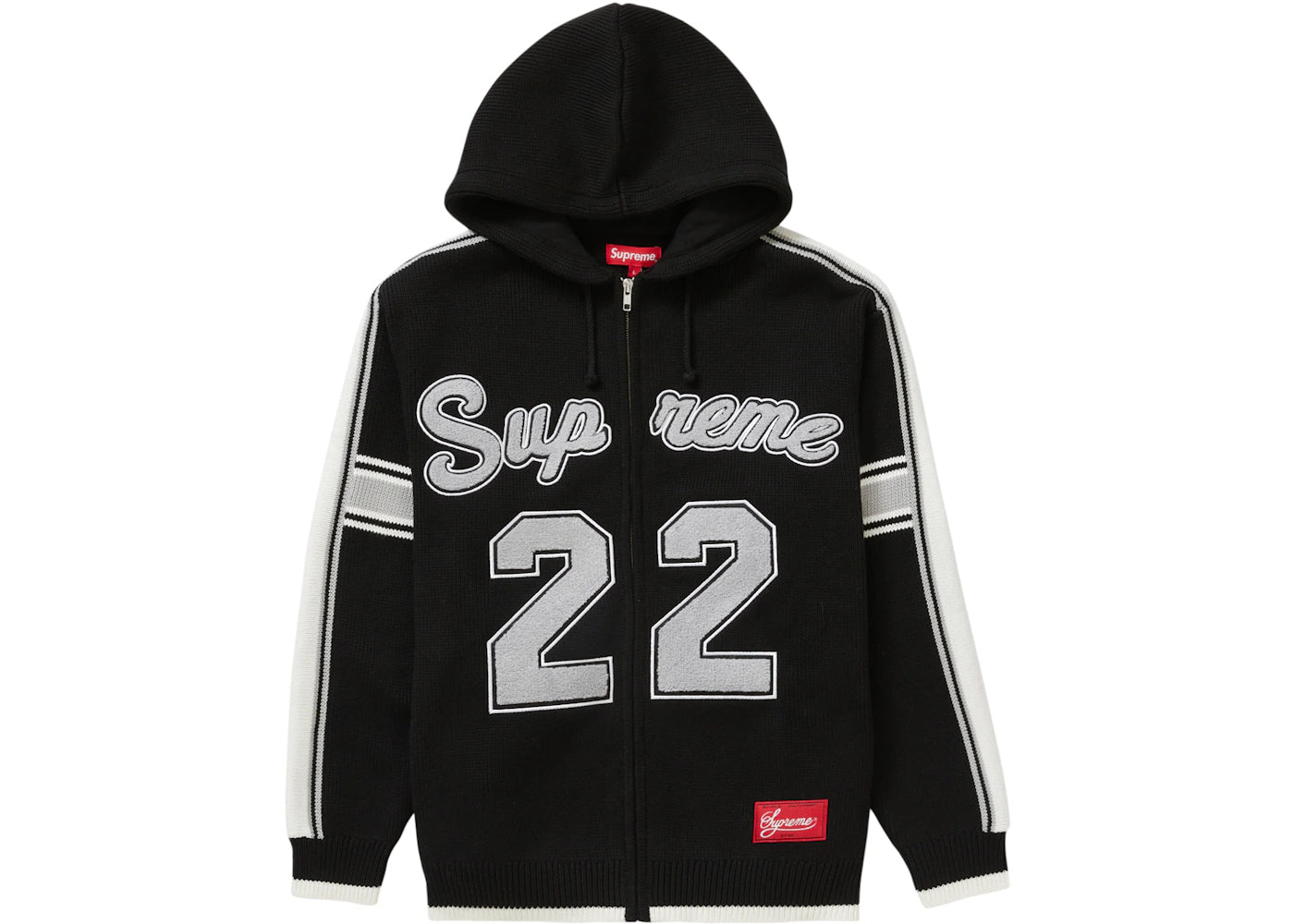 Supreme Sport Zip Up Hooded Sweater Black