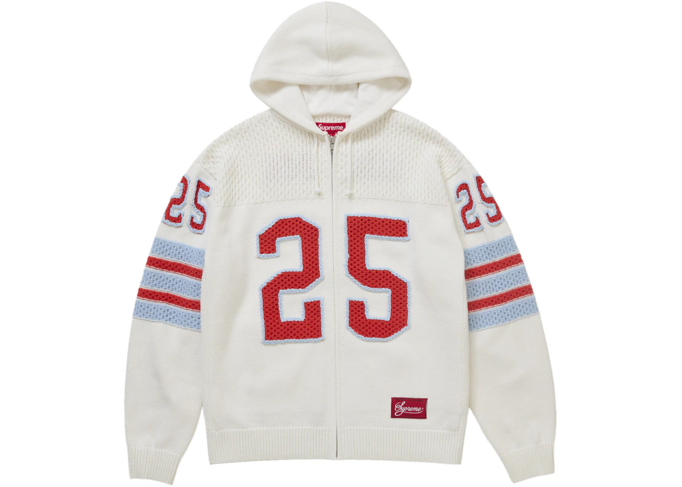 Supreme Sport Zip Up Hooded Sweater (FW25) White