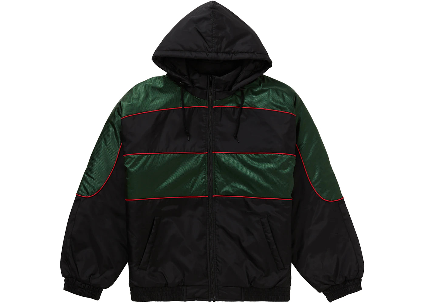 Supreme Sports Piping Puffy Jacket Black