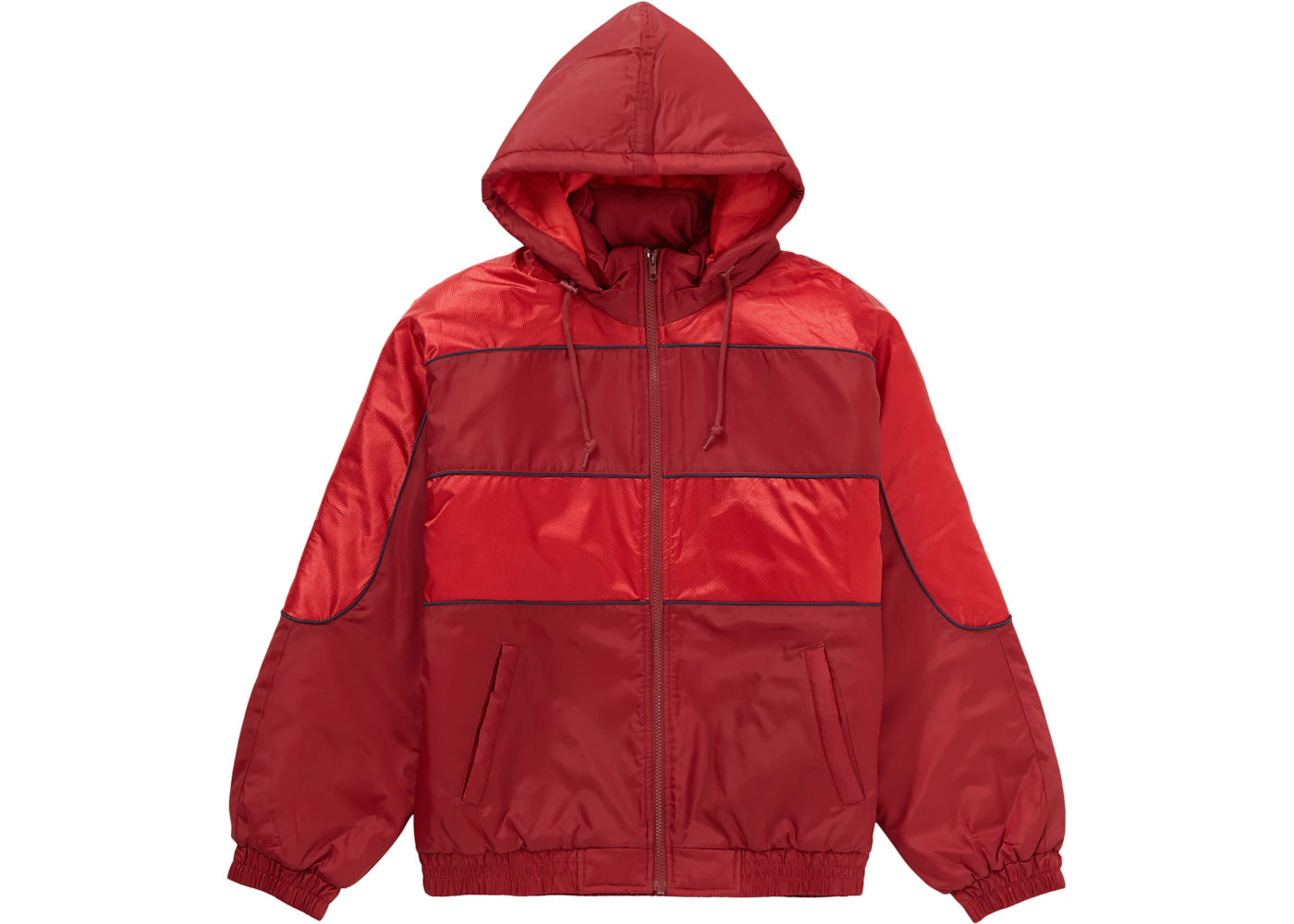 Supreme Sports Piping Puffy Jacket Red