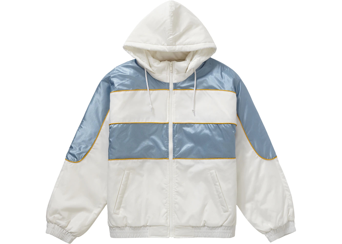 Supreme Sports Piping Puffy Jacket White