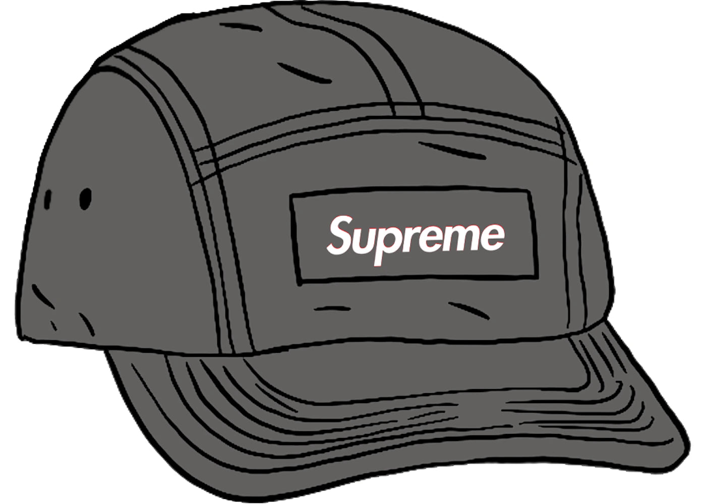 Supreme Spray Canvas Camp Cap Black