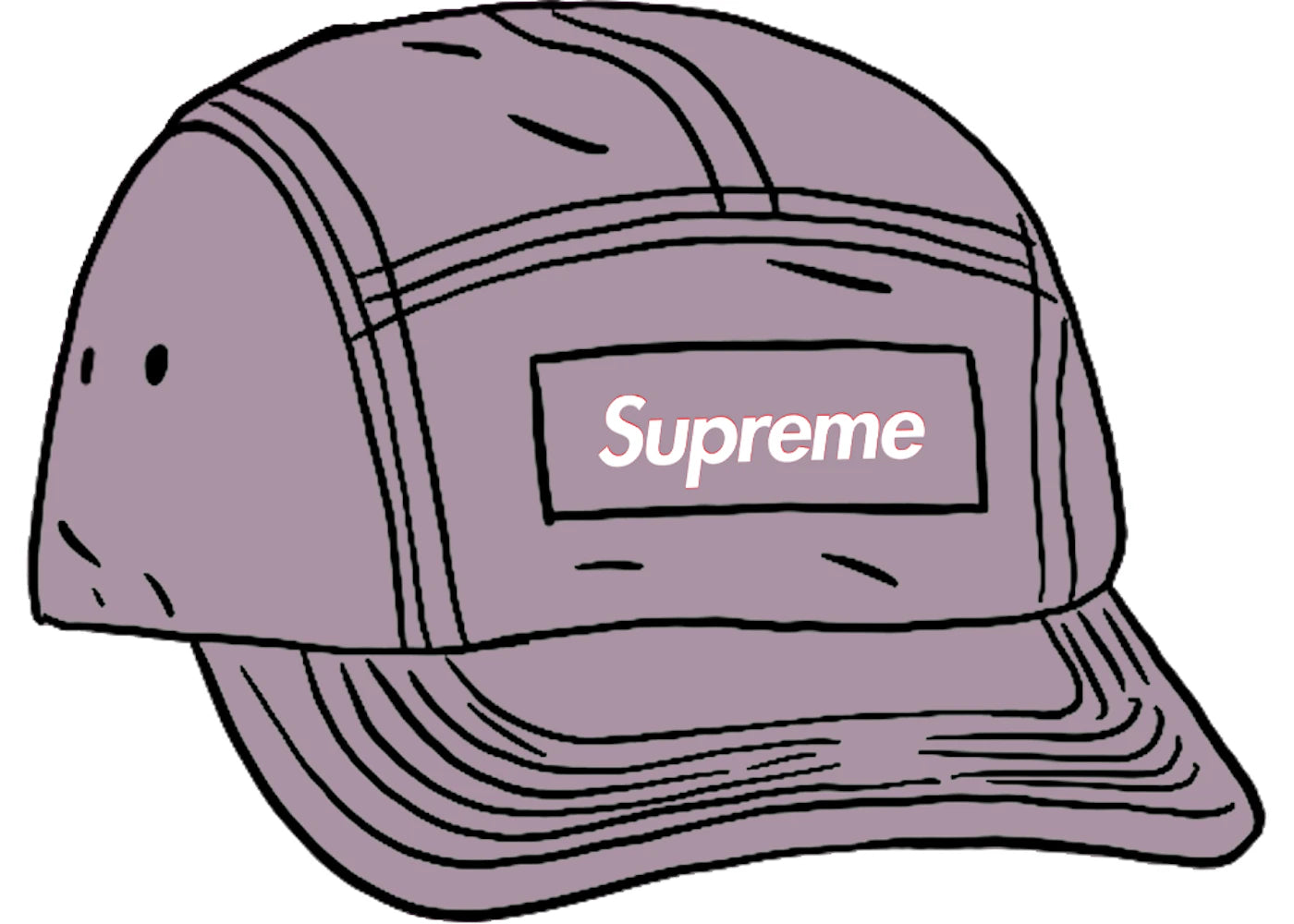 Supreme Spray Canvas Camp Cap Purple