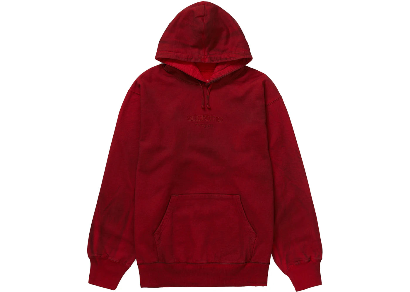 Supreme Spray Hooded Sweatshirt Red