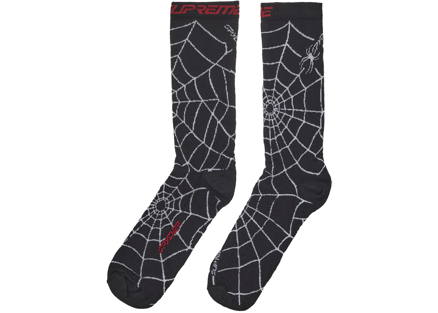 Supreme Spyder Crew Socks (1 Pack) Black