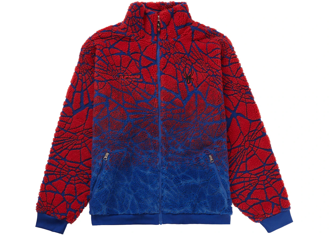 Supreme Spyder Web Polar Fleece Jacket Royal