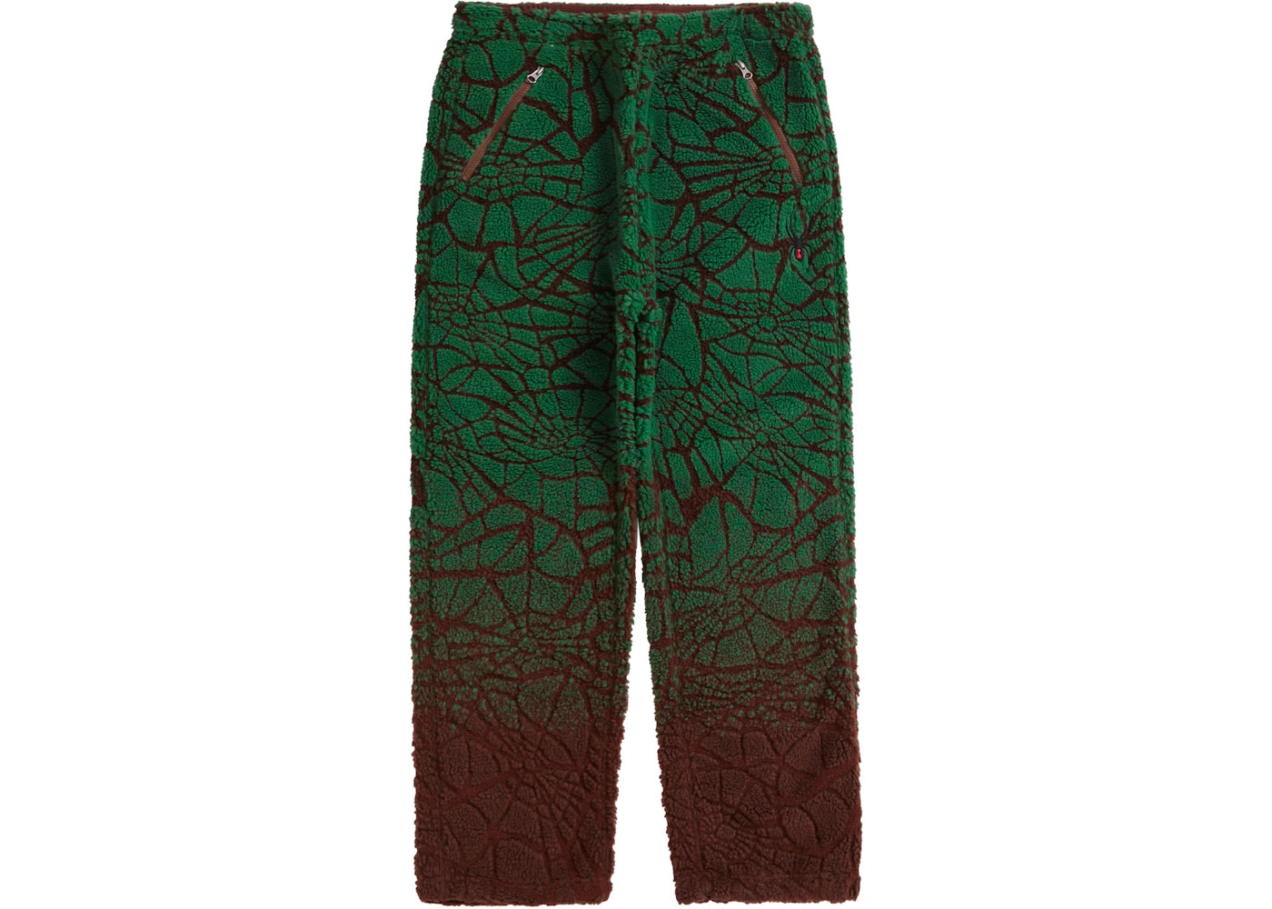 Supreme Spyder Web Polar Fleece Pant Brown