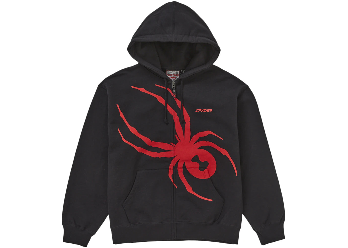 Supreme Spyder Zip Up Hooded Sweatshirt Black