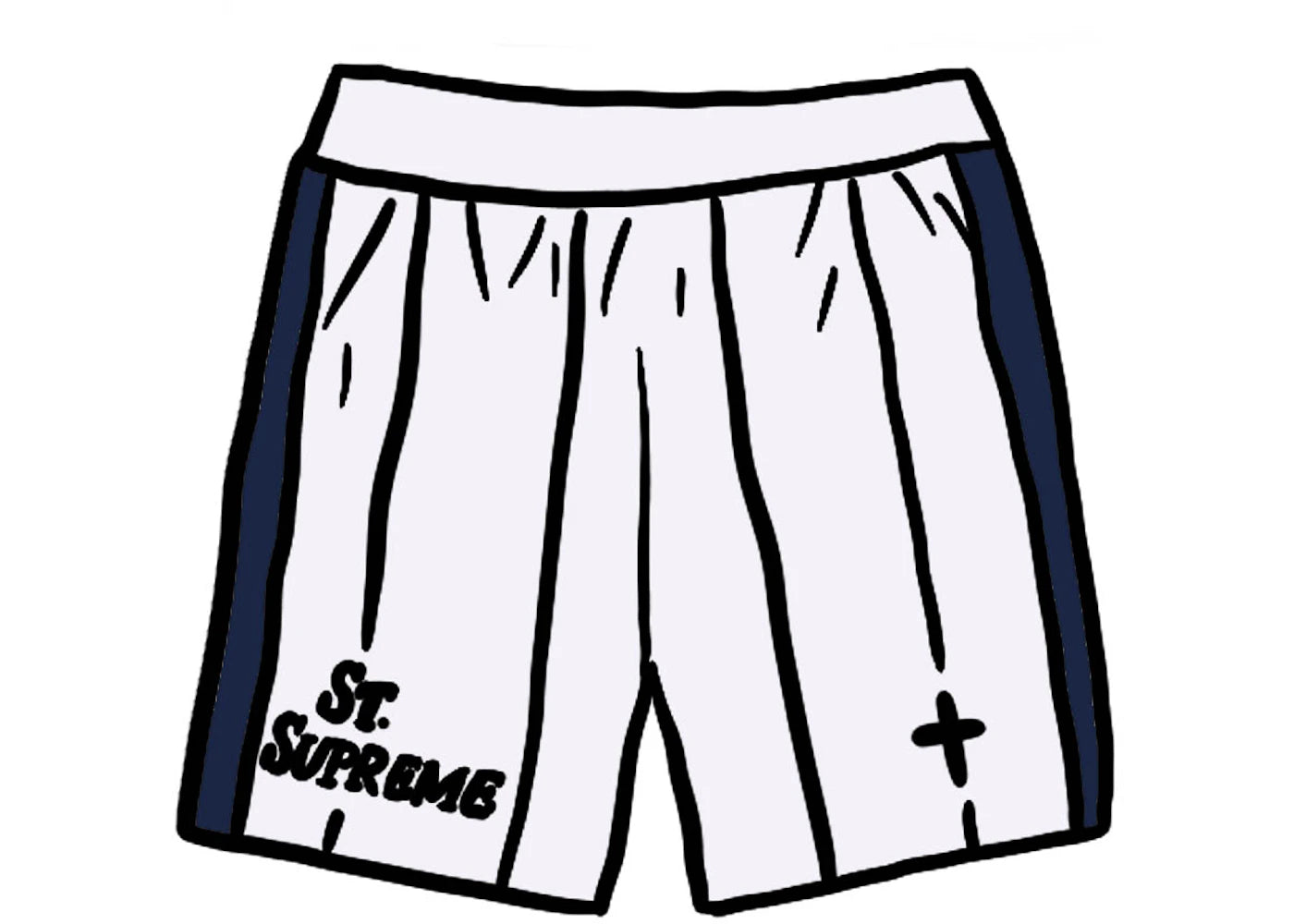 Supreme St. Supreme Basketball Short White