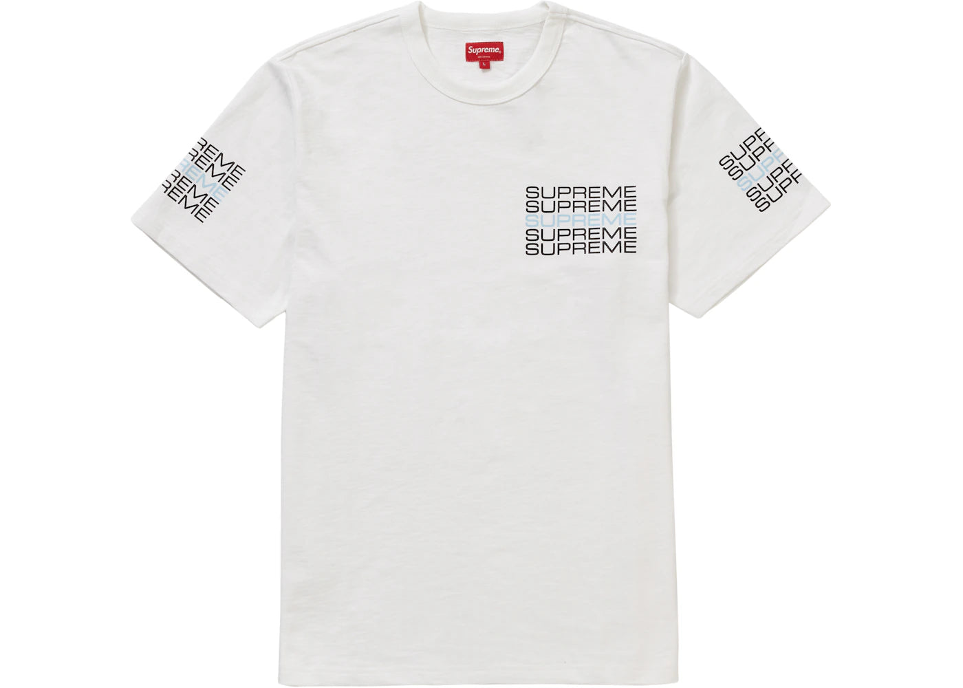 Supreme Stack Logo Tee White