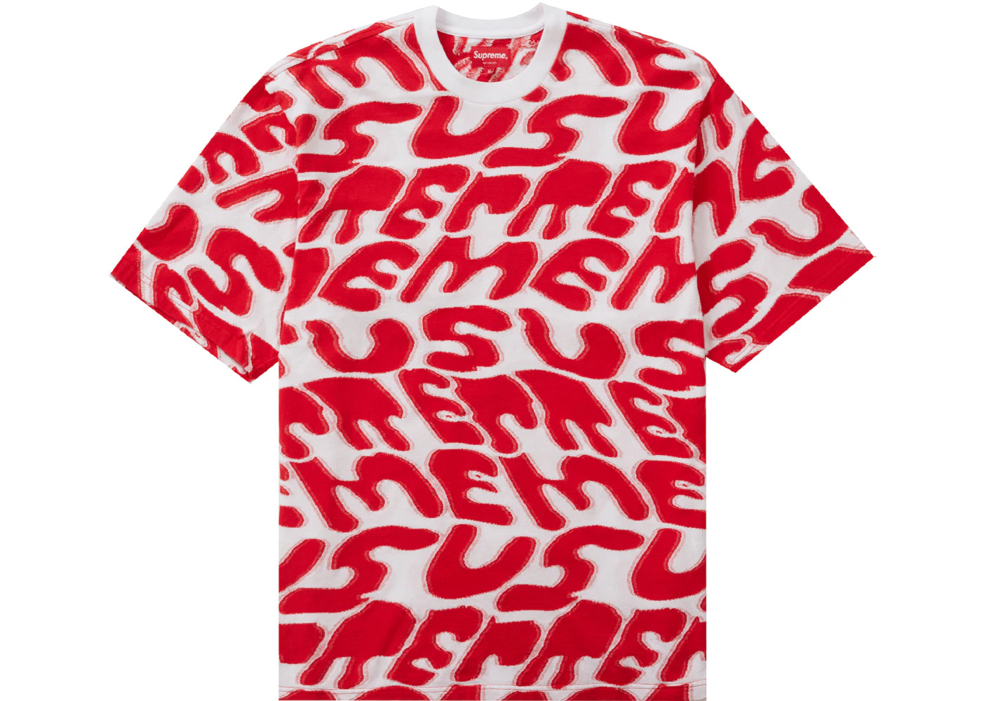 Supreme Stacked Intarsia S/S Top White