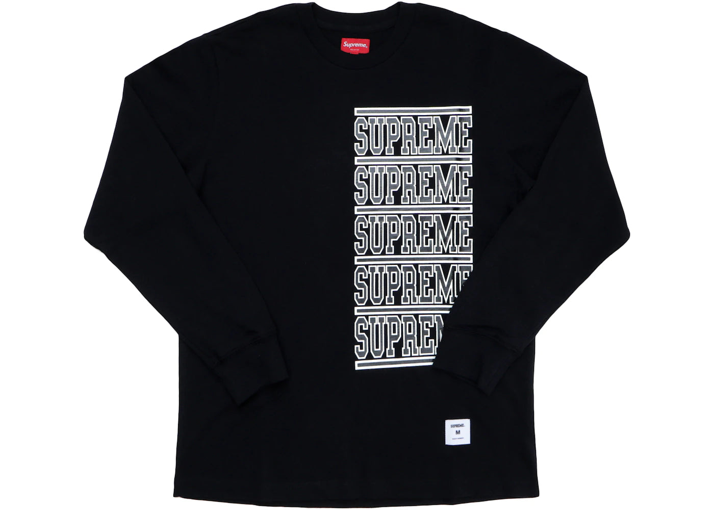 Supreme Stacked L/S Top Black