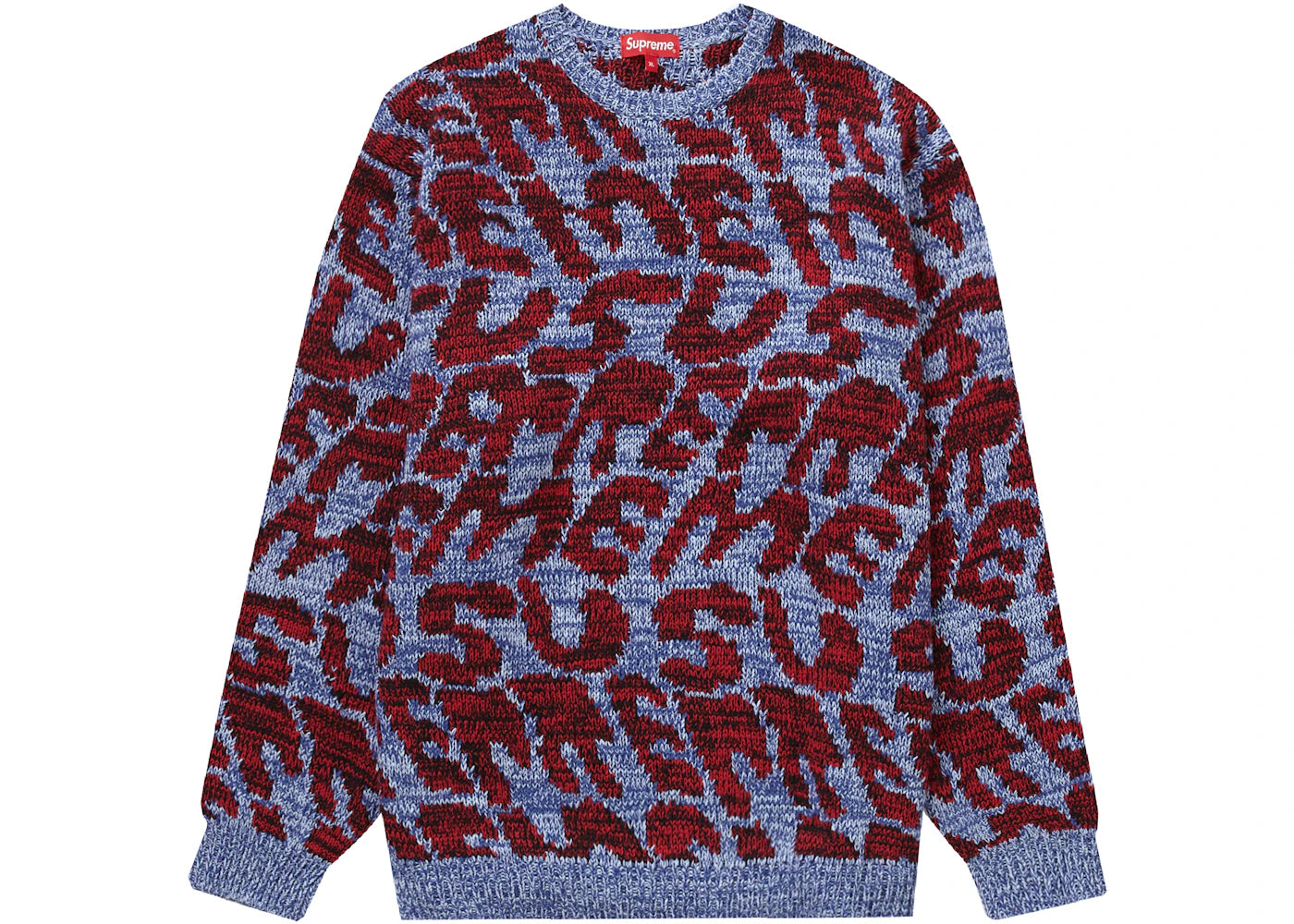 Supreme Stacked Sweater Blue