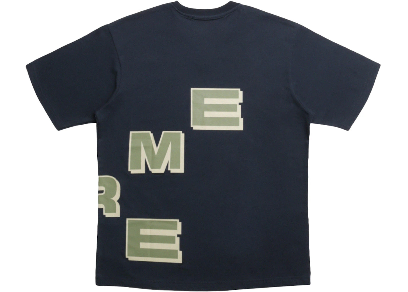 Supreme Stagger Tee Navy