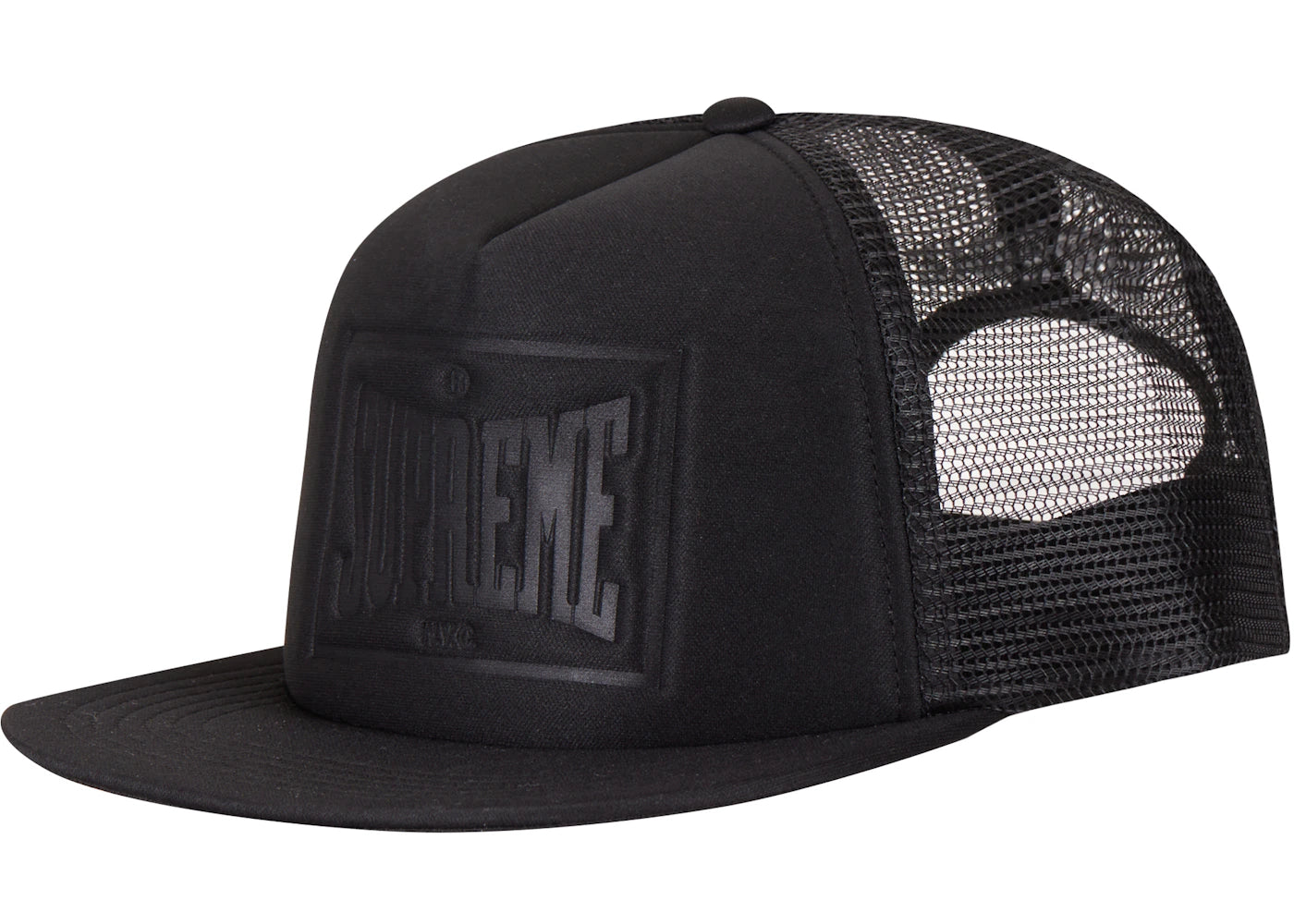 Supreme Stamped Mesh Back 5-Panel Black