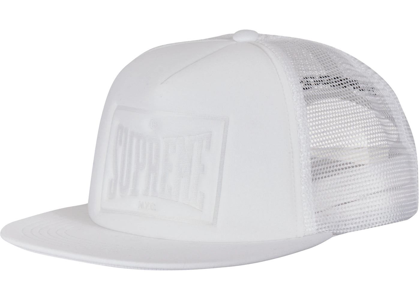 Supreme Stamped Mesh Back 5-Panel White