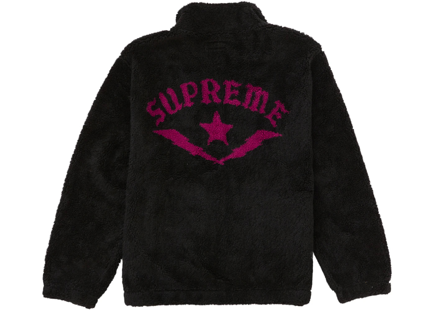 Supreme Star Fleece Jacket Black