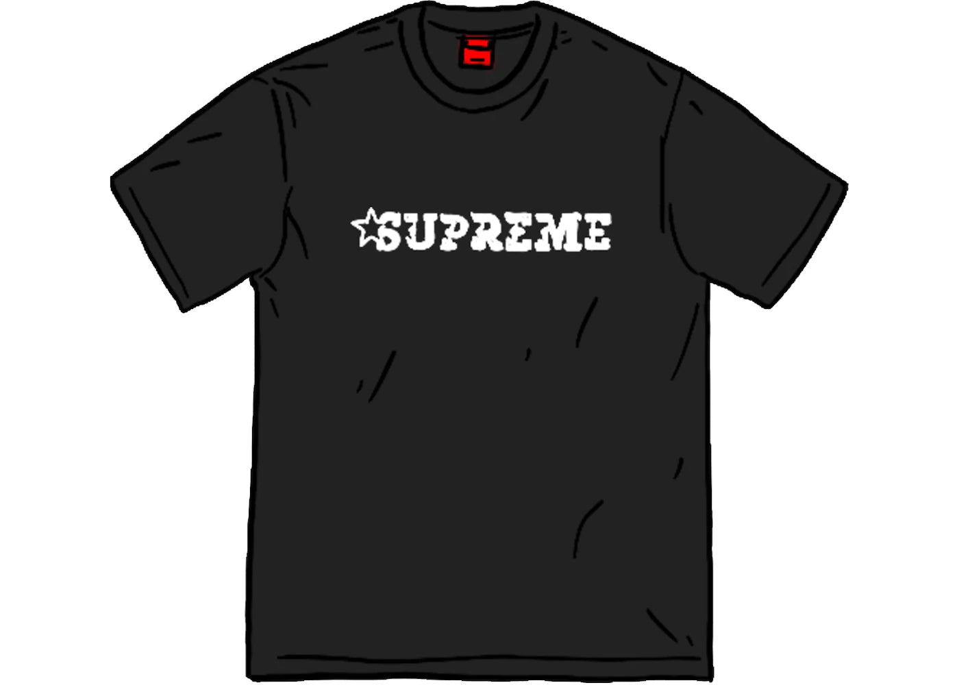 Supreme Star Logo S/S Top Black