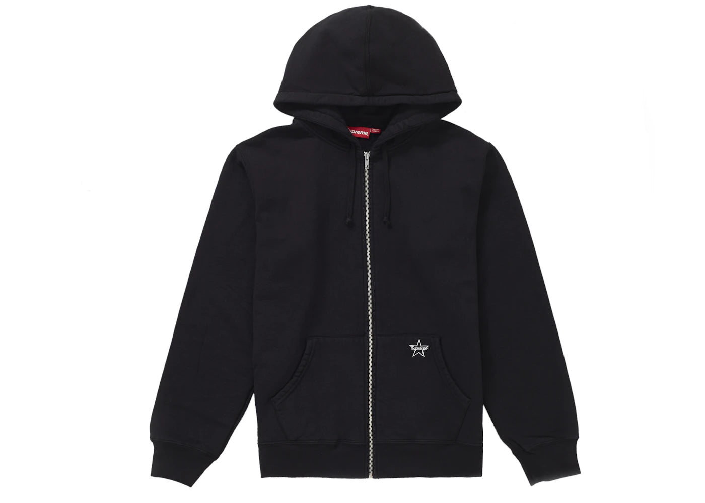 Supreme Star Zip Up Sweatshirt Black