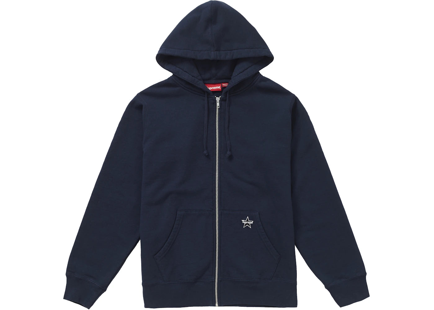 Supreme Star Zip Up Sweatshirt Navy