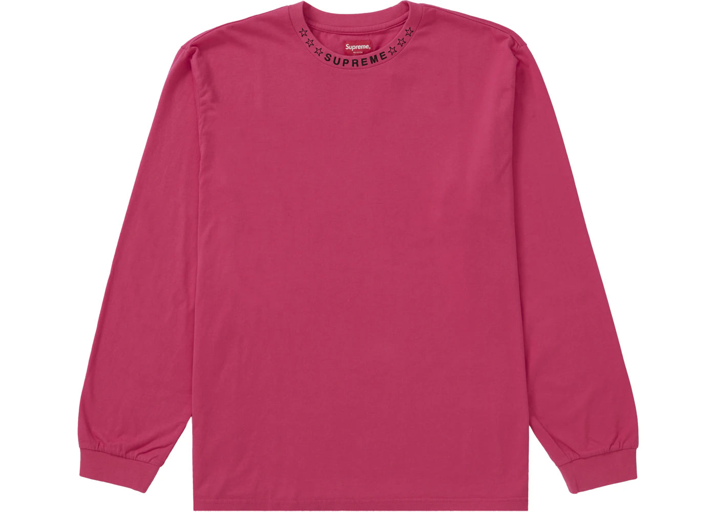 Supreme Stars Collar L/S Top Magenta