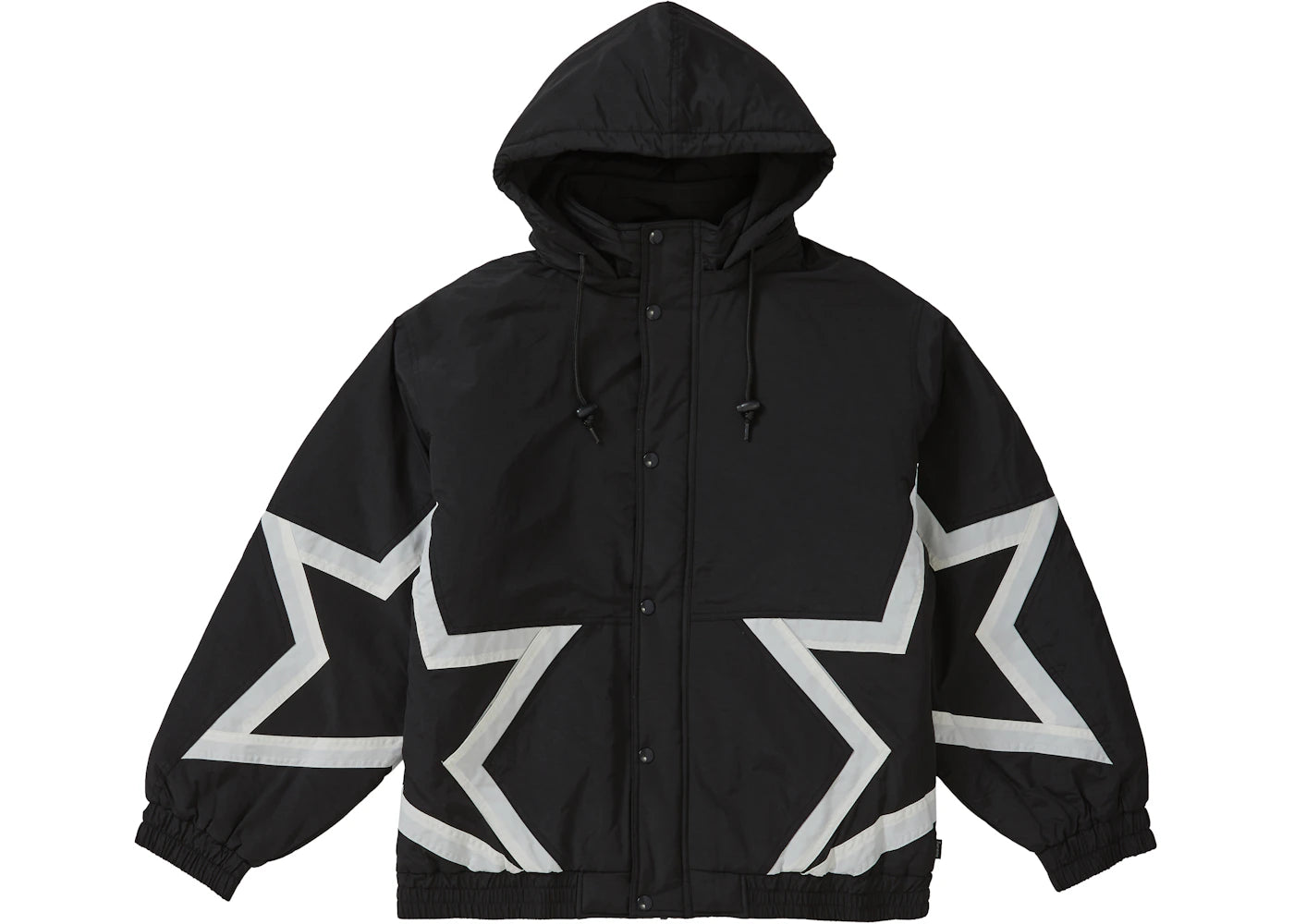 Supreme Stars Puffy Jacket Black