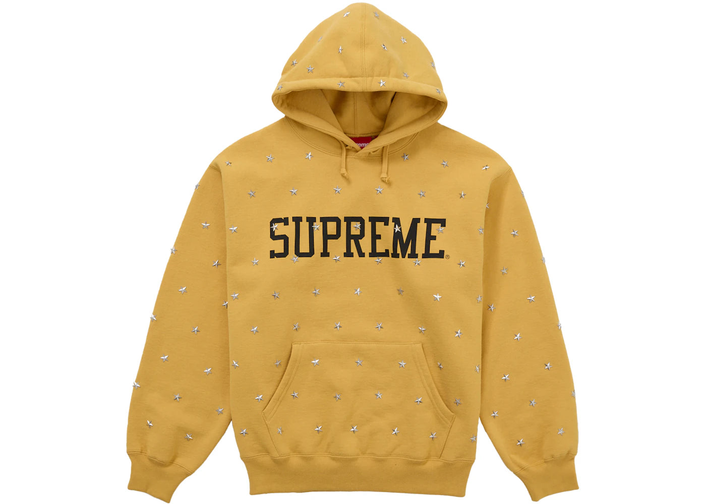 Supreme Stars Studded Hooded Sweatshirt Dusty Gold