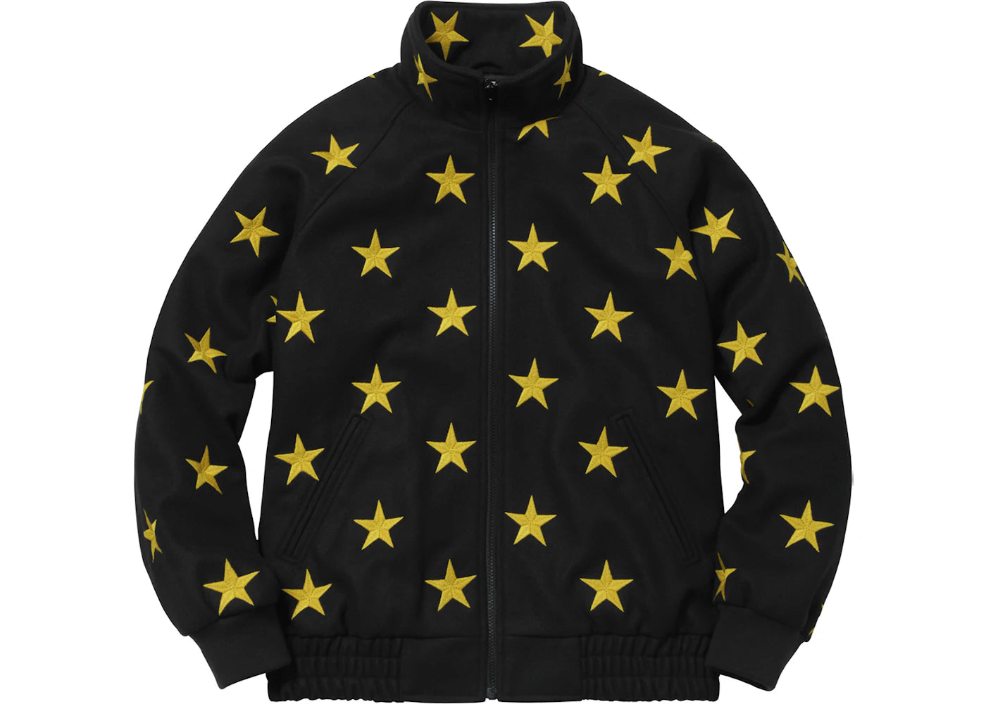 Supreme Stars Zip Stadium Jacket Black