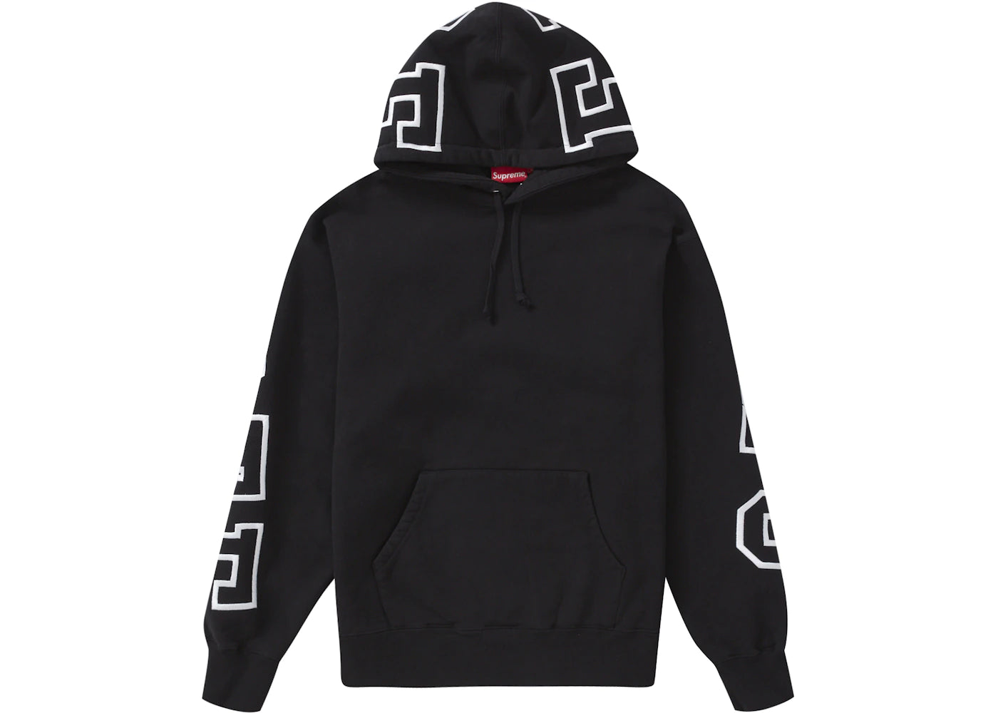 Supreme State Hooded Sweatshirt Black