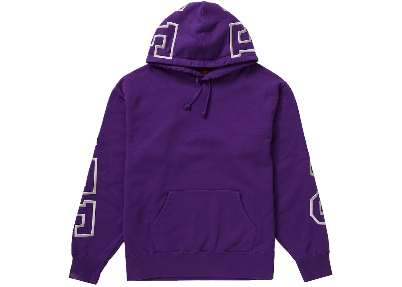 Supreme State Hooded Sweatshirt Purple