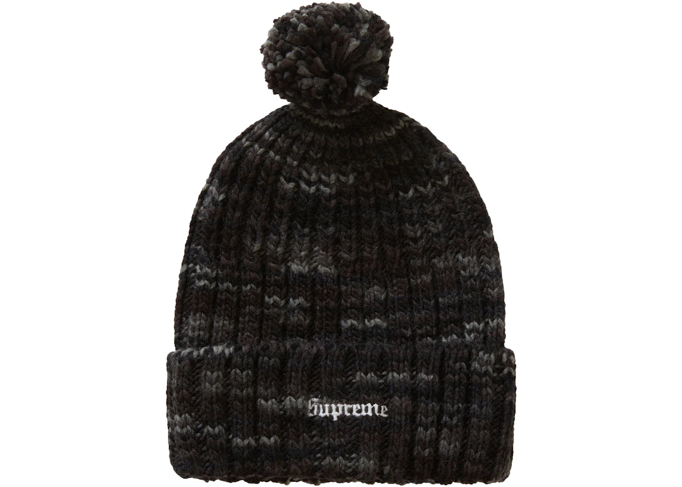 Supreme Static Beanie Black