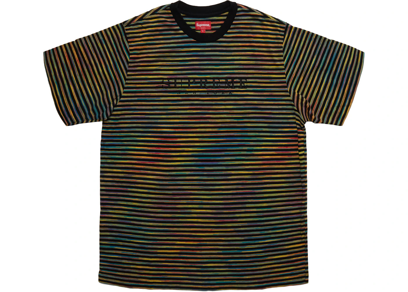 Supreme Static Stripe Top Black