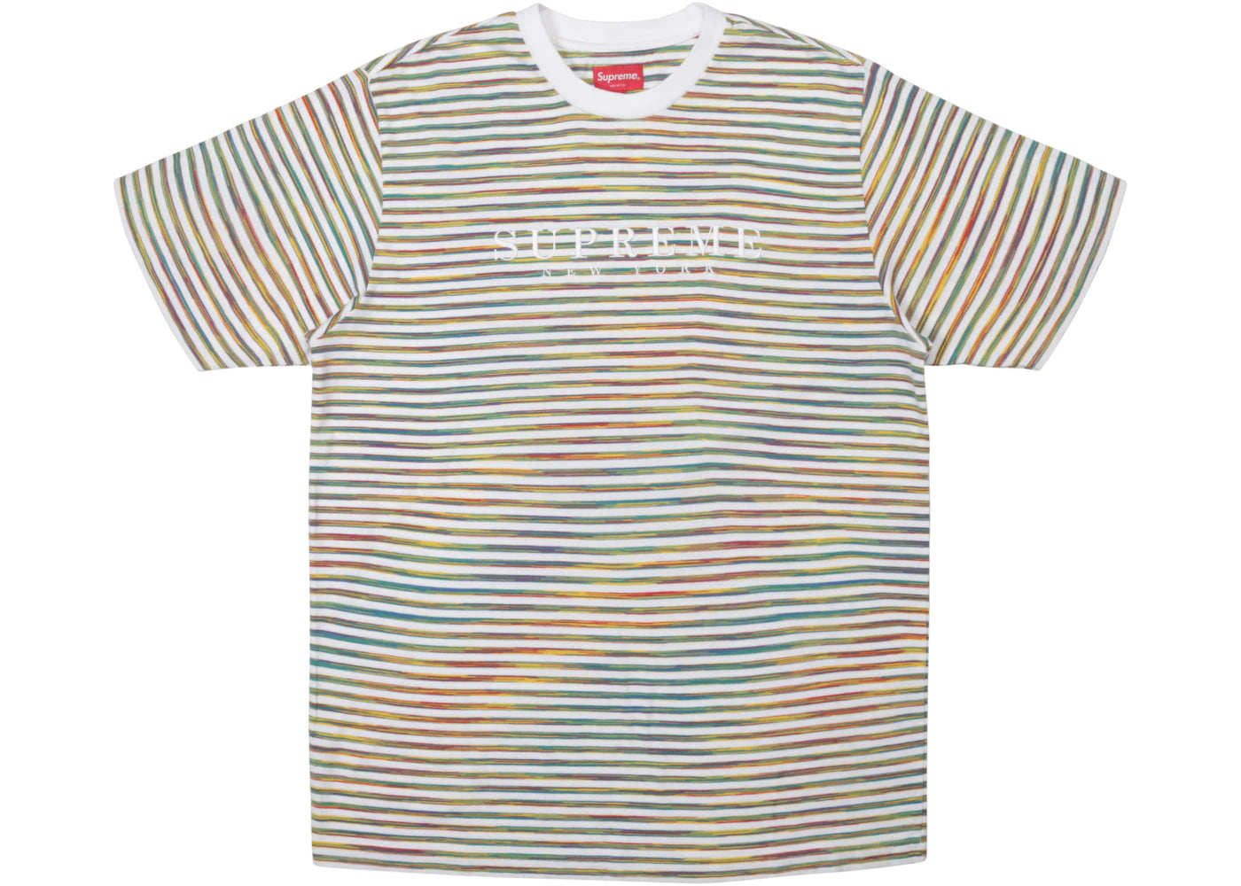 Supreme Static Stripe Top White