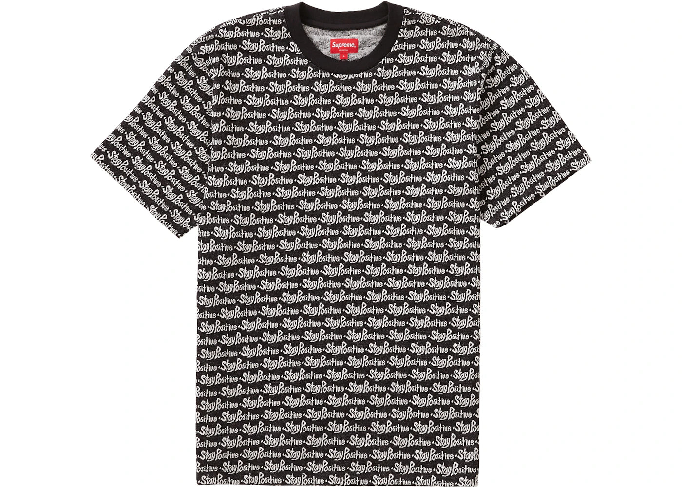 Supreme Stay Positive Jacquard S/S Top Black