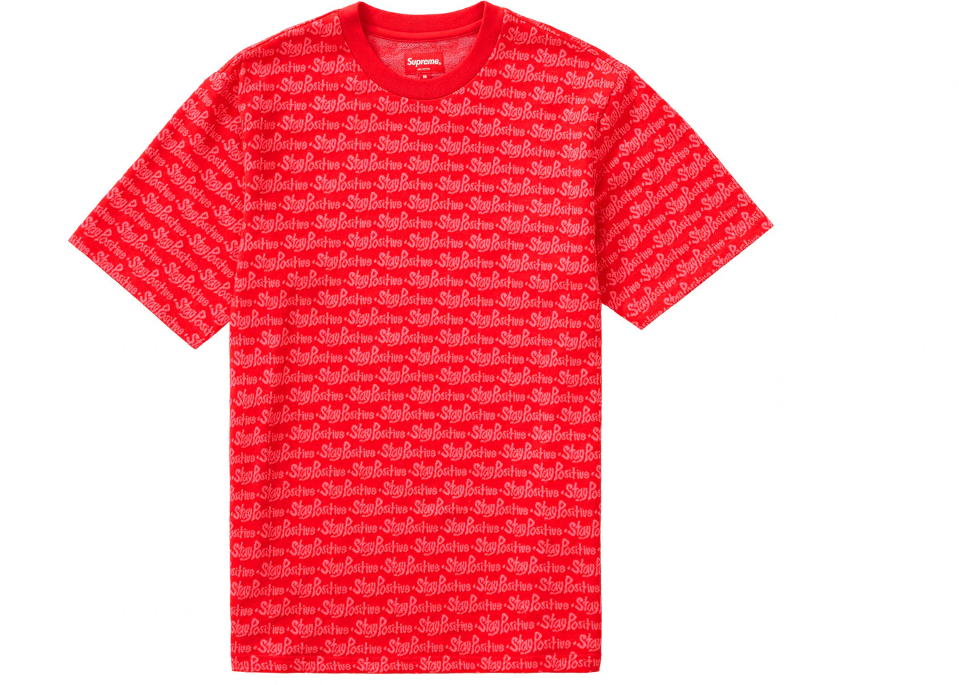 Supreme Stay Positive Jacquard S/S Top Red