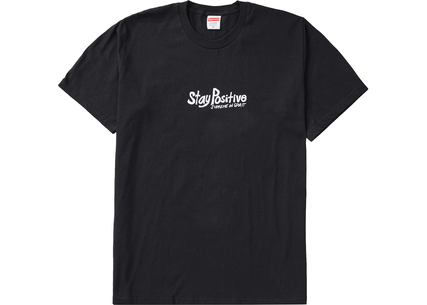 Supreme Stay Positive Tee Black