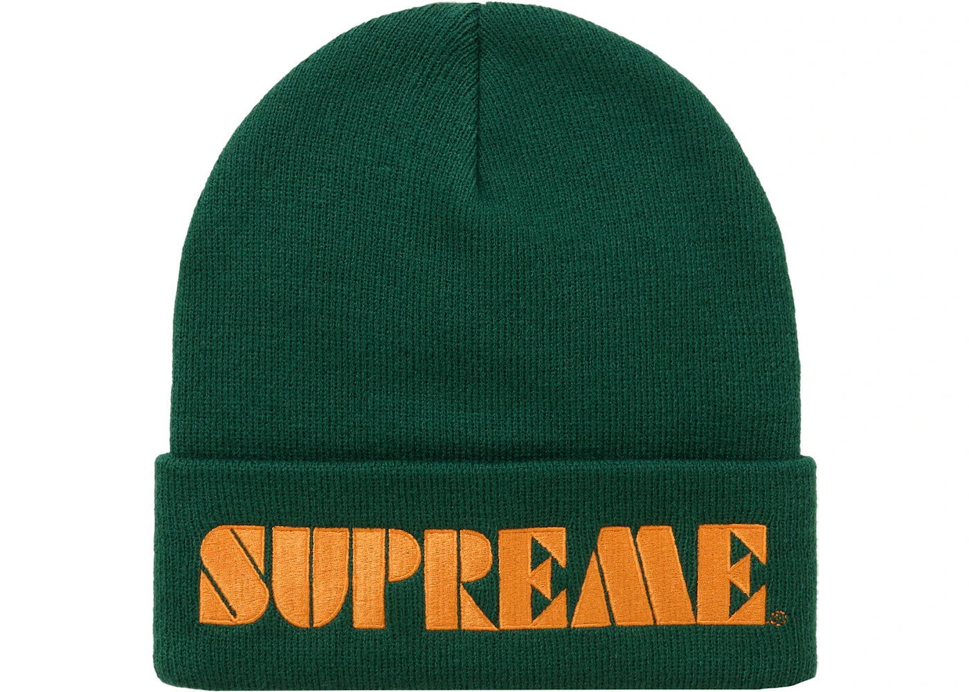 Supreme Stencil Beanie Dark Green