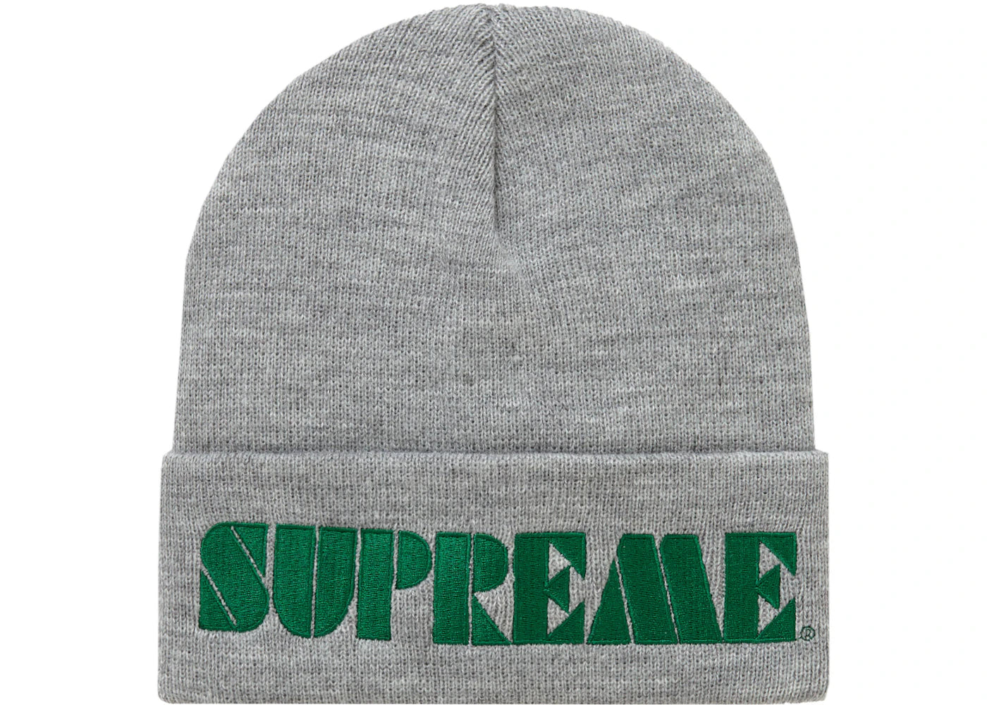 Supreme Stencil Beanie Heather Grey