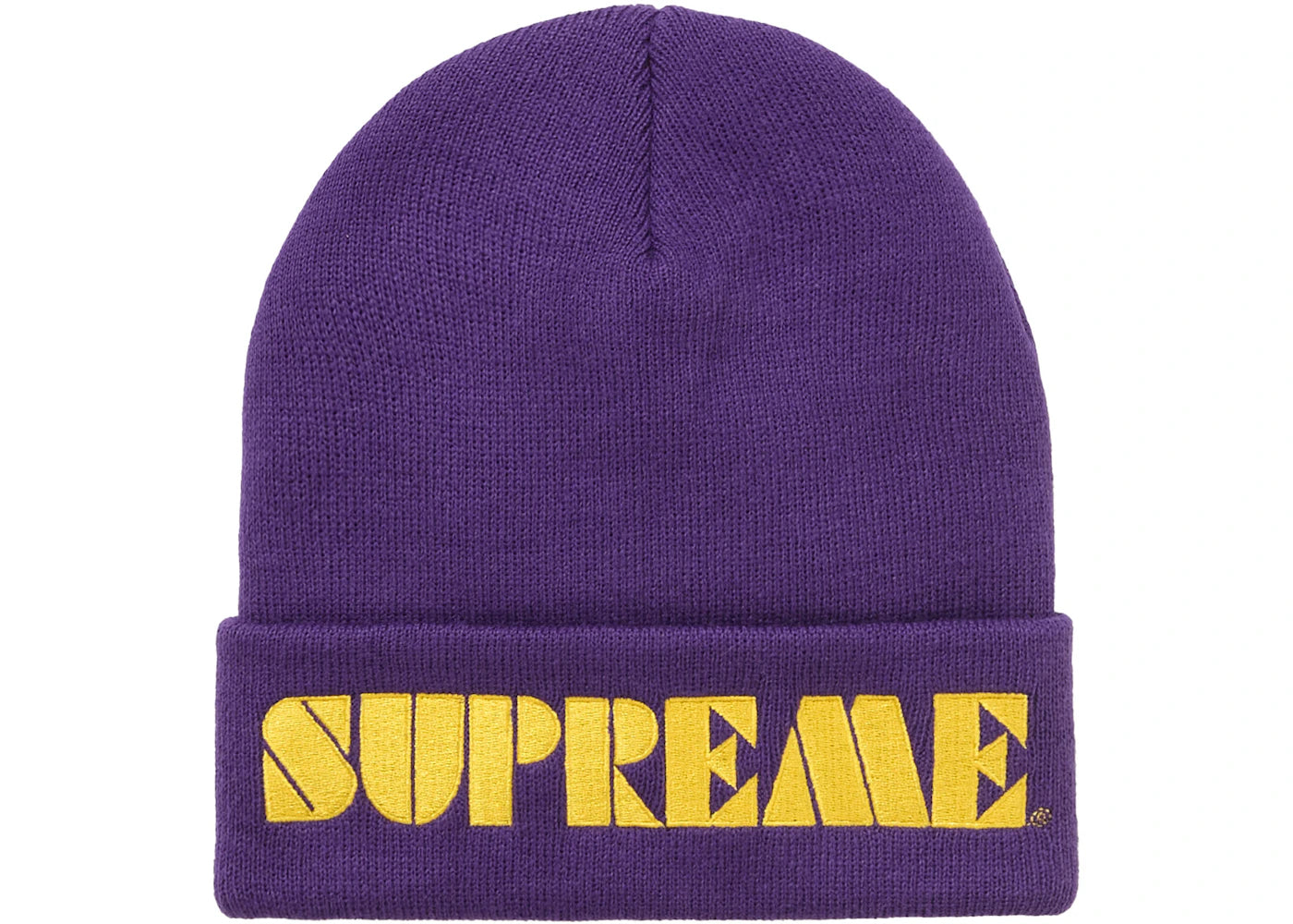 Supreme Stencil Beanie Purple