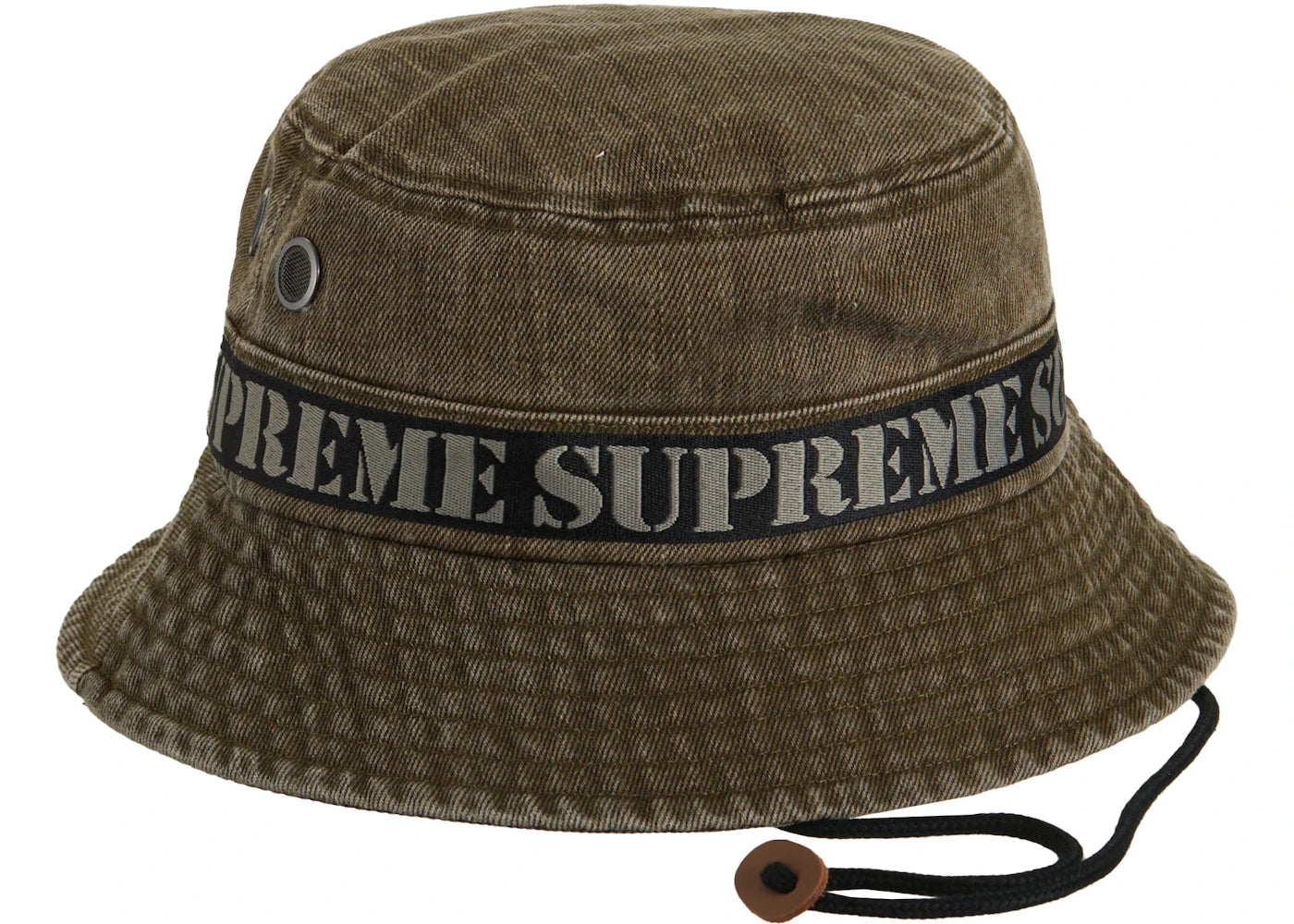 Supreme Stencil Webbing Boonie Olive