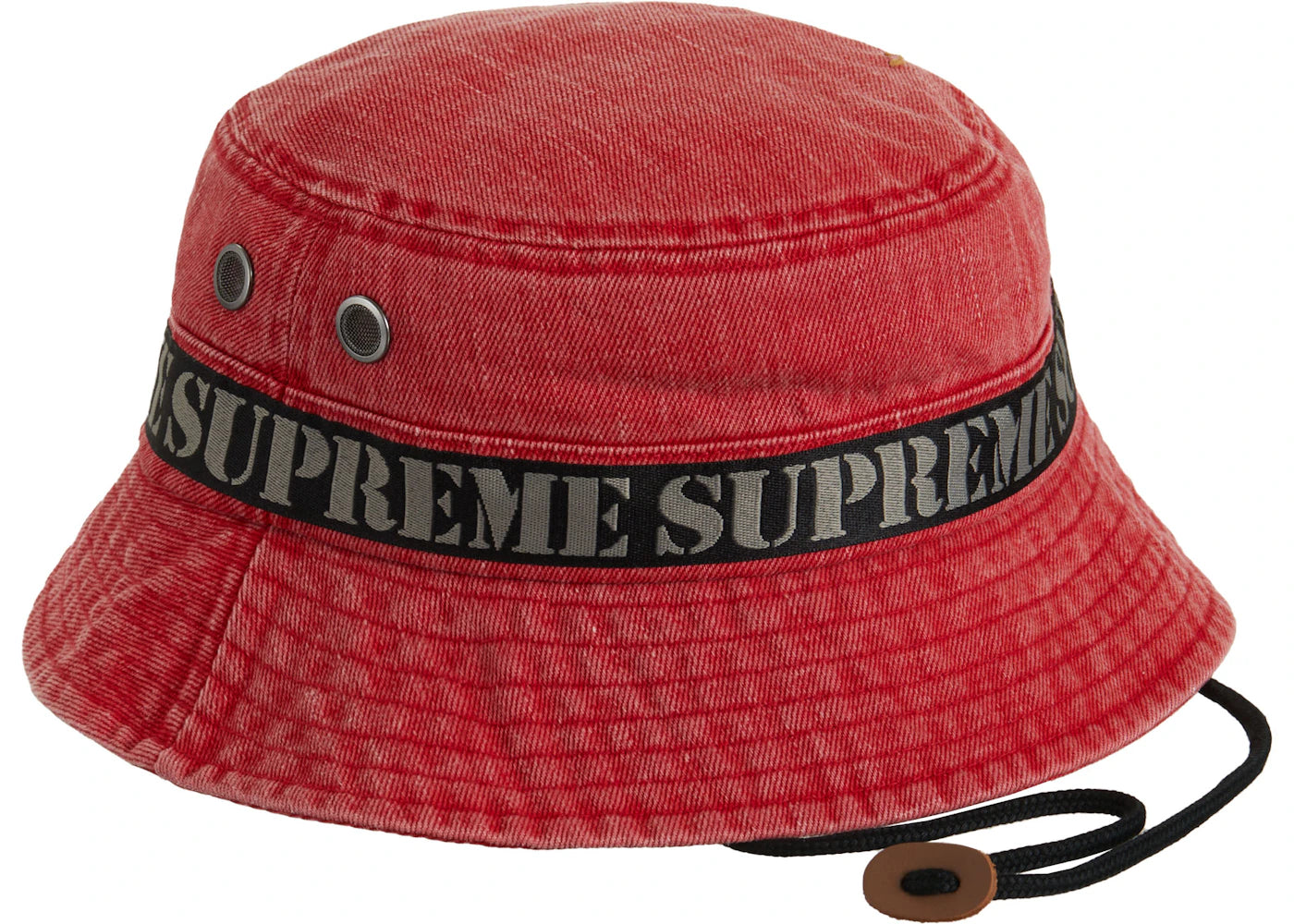 Supreme Stencil Webbing Boonie Red