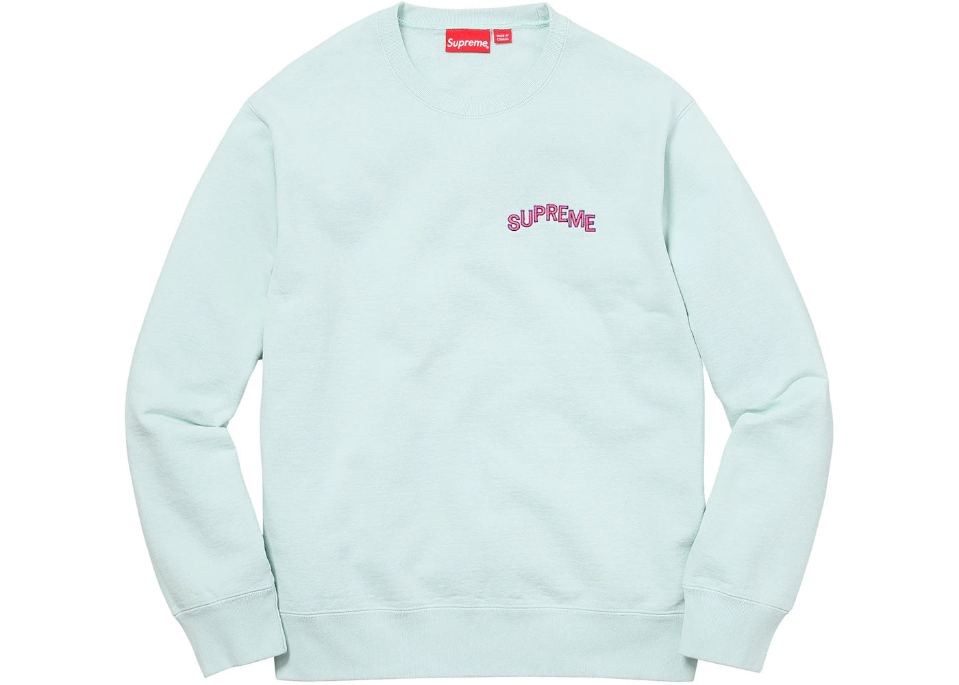 Supreme Step Arc Crewneck Ice Blue