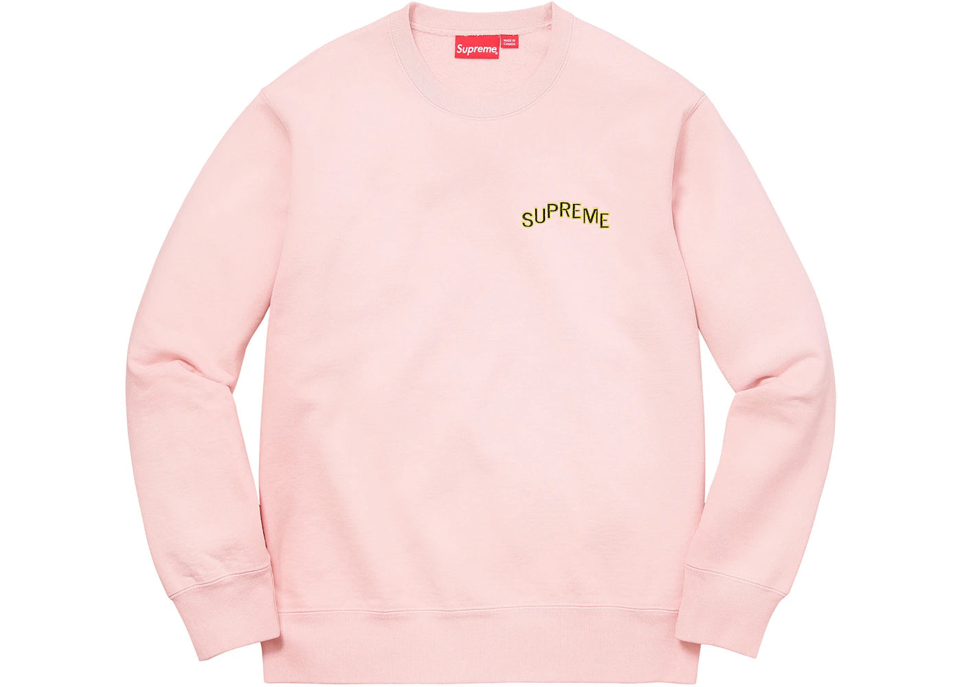 Supreme Step Arc Crewneck Pale Pink