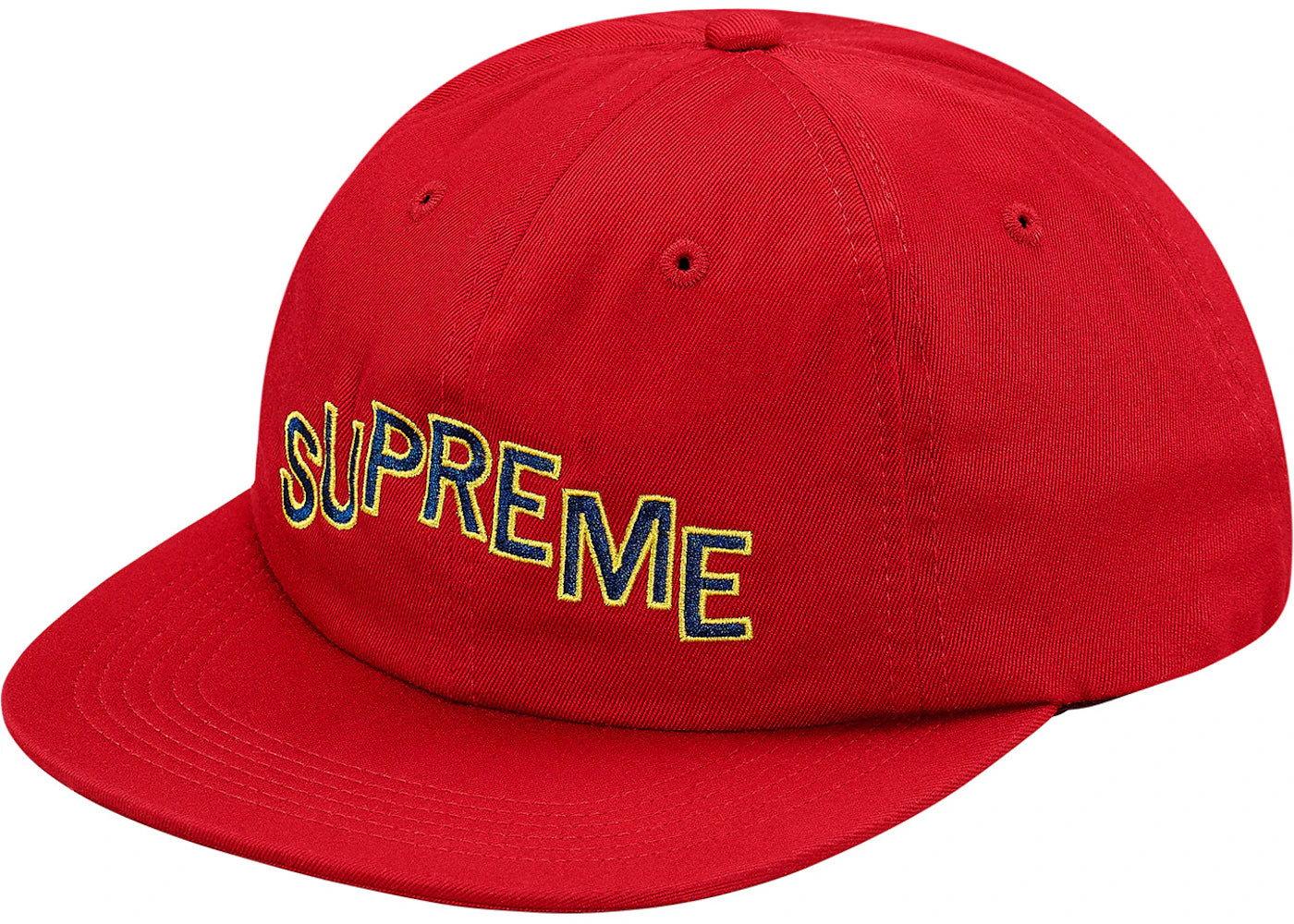 Supreme Stepped Arc 6-Panel Red