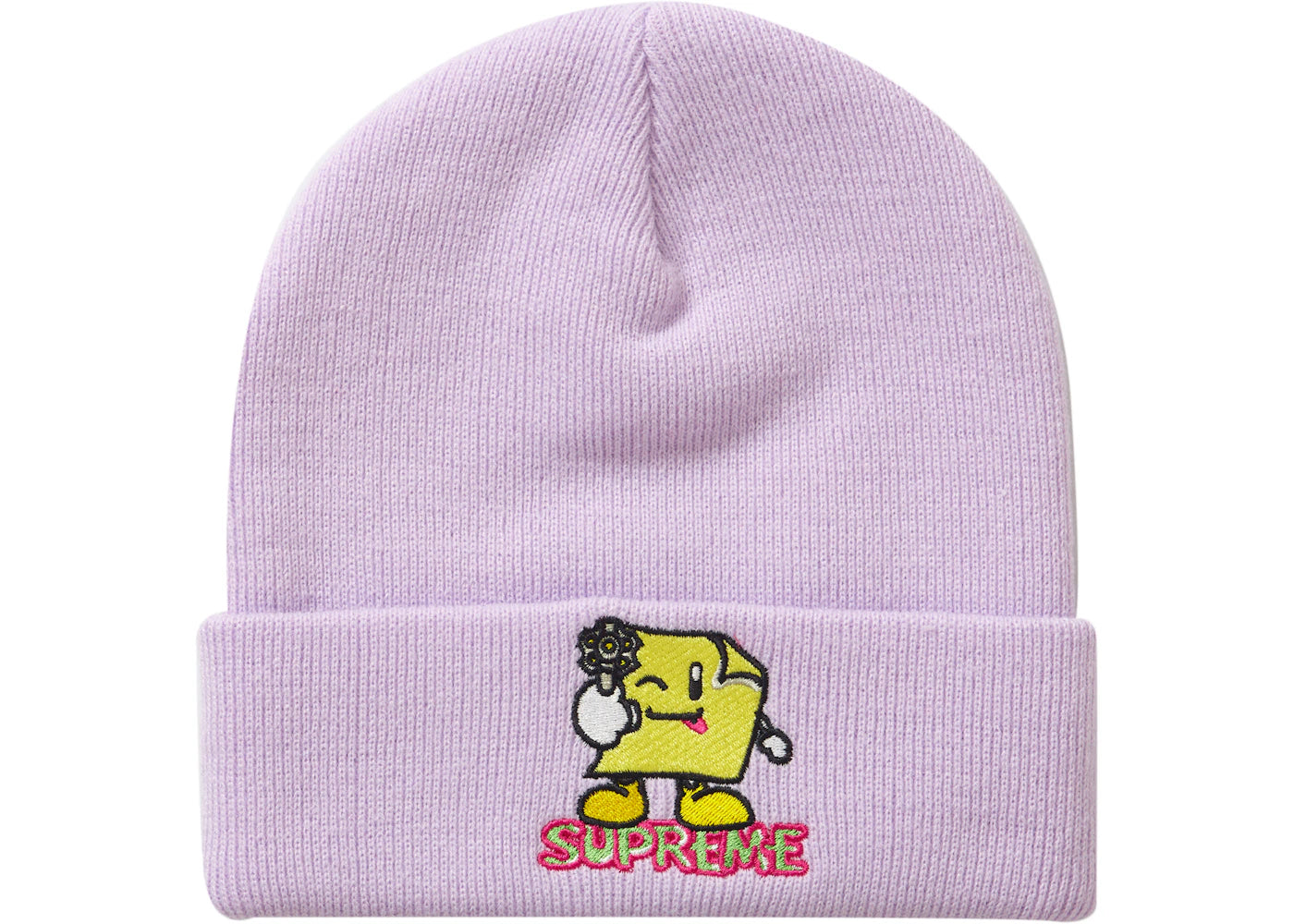 Supreme Sticky Note Beanie Lavender